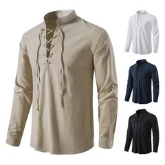 King Billion Men’s Shirts Casual Men Cotton Linen Long Sleeve T-shirt Spring Aut