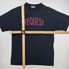 Vintage Request Blue Jeans Story TShirt Single Stitch Adult S/M 19.5×28 USA Made