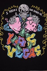 Warren Lotas Las Vegas I Broke the Bank Black t shirt Men’s Large