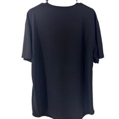 BYLT Basics Mens Drop-Cut Lux T-Shirt Black Short Sleeve Curved Hem XL