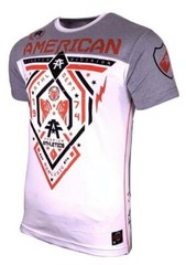 AMERICAN FIGHTER Men’s T-Shirt FAIRBANKS 50/50 FOOTBALL Athletic Biker MMA S-5XL