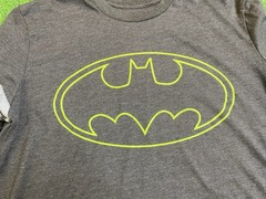 Batman T Shirt Mens Large DC Comics Superhero Raglan LongSleeve Bat Signal Y2K