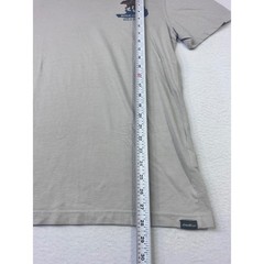 Eddie Bauer Mens Walk On The Wild Side Bear Graphic Tee Tan Size M Short Slv