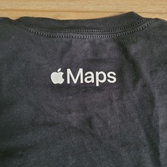 Rare Apple Maps Bug Hunt Infinity Loop Shirt Mens Large Black Employee Swag