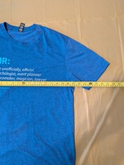 Human Resources T-Shirt Funny Large Blue ApplicantPro Perfect Tri