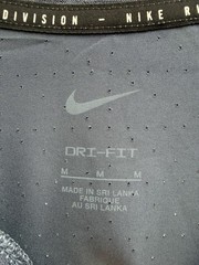 Nike Running Division Dri-FIT Miler Running T Shirt Blue Reflective Mens Medium