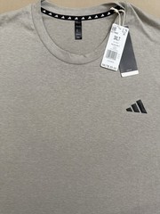NEW..MEN TALL-3XL ADIDAS TRAIN ESS TEE (MEDIUM GRAY HEATHER) LOOSE FIT