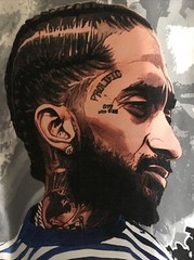 Pro Super Heavy Weight CRENSHAW Nipsey Hussle T-Shirt, White, XL , Rapper T
