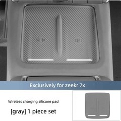 For Zeekr 7X Silicone Center Console Water Cup Frame Cover Anti-slip Wireless Ch