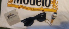 Modelo Men’s T Shirt Bundle/ *Golf Tee *Sunglasses *Corona Keychain * L -T shirt