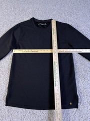 Point Summit Outdoor T-Shirt Mens Medium Black Waffle Knit Logo High Low Hem