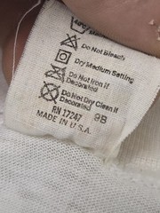 80s Jaws Under Construction Caution T Shirt Single Stitch USA 1980s RARE