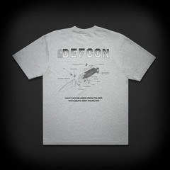 DEFCON GROUP HALF FACE BLADES HFB TEE – HEATHER GREY MENS SIZE SMALL
