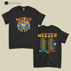 Weezer Indie Rock Roadtrip Tour 2023 Gift For Fan Unisex Tee