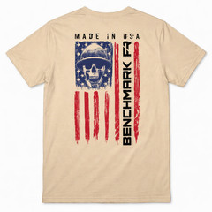 Benchmark FR 3X Second Gen Jersey Cotton T-Shirt With Skull Flag Graphic