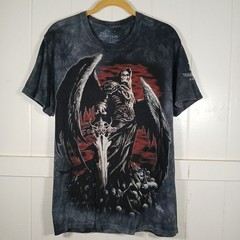 The Mountain Death Wish Grim Reaper Skulbone Tie Dye Shirt Tee Small Abrar Ajmal