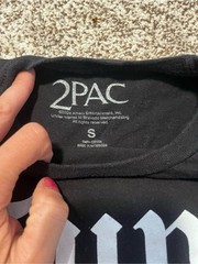 2Pac Tupac Shakur Graphic T-Shirt Black Band Rap Tee Men’s Small 2024 Bravado