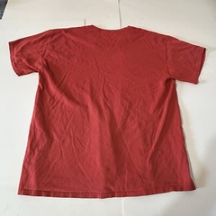 The Rock Dwayne Johnson WWE Shirt Men Large Red Short Sleeve Face Profile