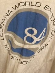 Vintage 80s Louisiana World Expo 1984 Graphic T Shirt LARGE long Sleeve