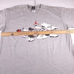 Vintage Air Jordan Retro All Shoes OG 1-21 I-XXI T Shirt Size XL iv xi iii xiii