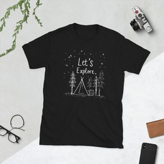 Let’s Explore Camping T-Shirt – Cute Outdoor Graphic Tee – Adventure Lover #32