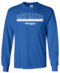 New Haven Connecticut State T-Shirt Long Sleeve Graphic Tees Unisex Apparel Text
