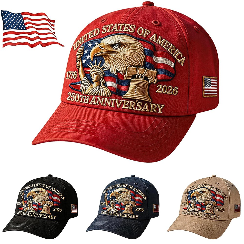 250th Anniversary USA Hat Adjustable United States 250th Anniversary Hat Ret…