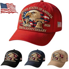 250th Anniversary USA Hat Adjustable United States 250th Anniversary Hat Ret…