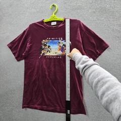 Primitive Men Shirt M Burgundy Graphic Dragon Ball Z Anime Skater