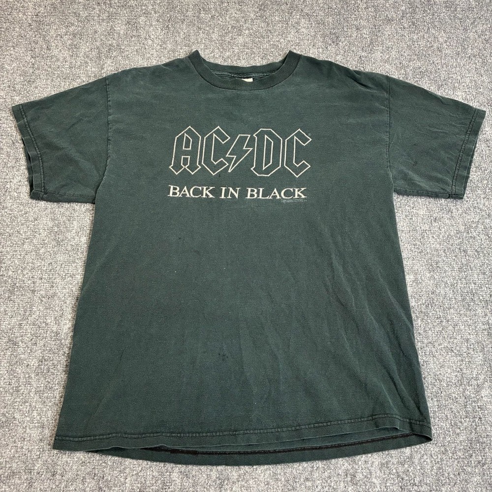 2005 AC/DC Back in Black Band T-shirt – Adult XL Rockware – ,