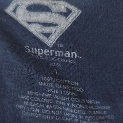 Superman T Shirt Mens Size Medium Blue DC Comics American Flag Clark Kent