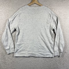 J. Crew Shirt Mens Large Gray Oarsman Heritage Brushed Rib Knit Henley Vintage