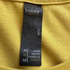 Bones Ring Spun Octopus Graphic Yellow T-Shirt M Triblend Soft Mexico Thrashed