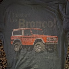 Goodfellow & Co Men’s Blue Ford Bronco Graphic Double-Sided Crew Neck Tee M