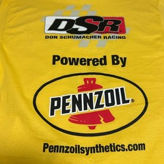 PENNZOIL Racing Don Schumacher Mopar Motorsports T-Shirt Yellow Men’s Size LG