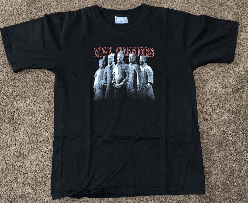 Vintage Xi’an Warriors T Shirt Size XXL Black Terracotta Army Chinese