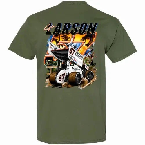 Kyle Larson #57 Sprint Car Shirt, Dirt Track Racing Tee, Motorsport Tee For Fan