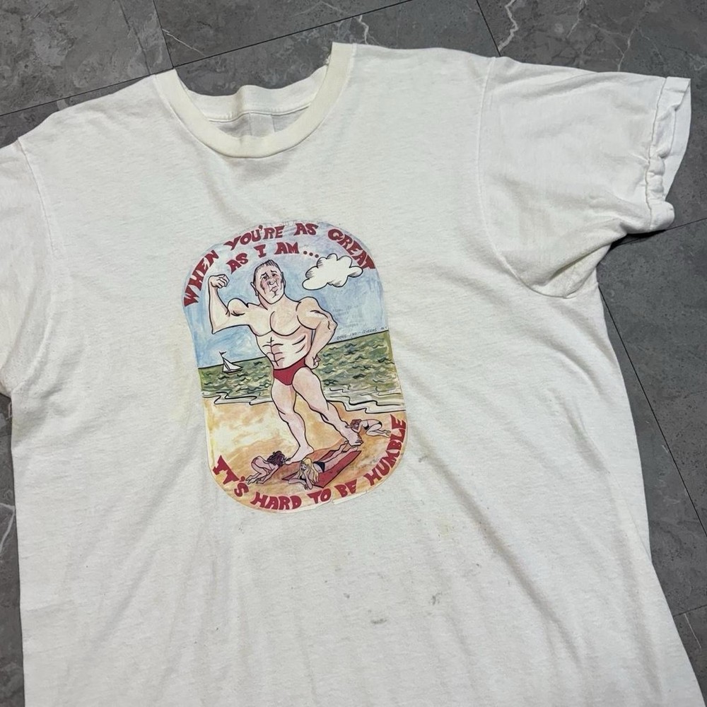 Vintage 70s Humble Funny Beach T Shirt Size Medium