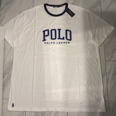 Polo Ralph Lauren Big and Tall Men’s Logo T-Shirt White Blue New