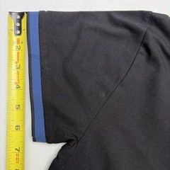 NWT Marc Asher Men’s Shirt Small Black Blue Short Sleeve Zipper