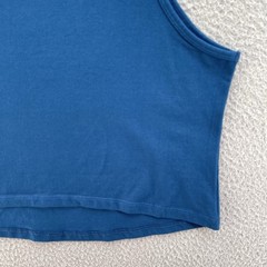 Torrid Top Women Plus Size 1X Blue Poseidon Foxy High Neck Crop Stretch Cotton