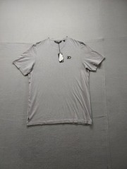 Travis Mathew Men T Shirt L Gray short Sleeve Crew Neck Pullover Stretch Casual
