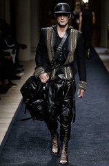BALMAIN PARIS SS16 by Rousteing Men`s Archive Runway Y2K Hooded Sleveless Shirt