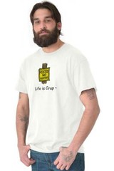 Life Is Crap Hunting Humor Joke Hunter Gift Mens Casual Crewneck T Shirts Tees