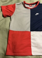 vintage 1980s “NIKE” T-SHIRT MEN’S M medium STRETCH MULTI-COLOR S/S very rare