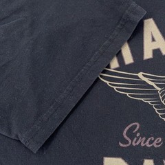 Harley-Davidson Shirt Mens Large Black Winged Number 1 Logo Motorcycle Tee Biker