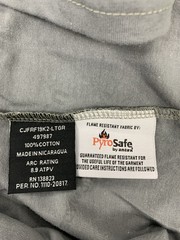 Cody James FR Flame Resistant Work Shirt Long Sleeve Light Grey Size Medium