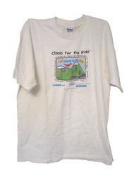 Climb For The Kids Climbing Colorado 14ers Charity Event Vintage T-Shirt Size XL