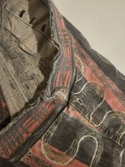 Frank Tribal Geometric Pattern T Shirt Mens M Distressed 90s Style Tee