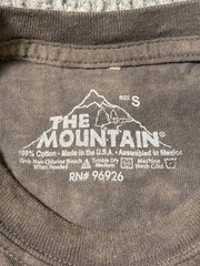 The Mountain Shirt Mens Small Wolf Face Graphic Tie Dye Gray Nature Animal